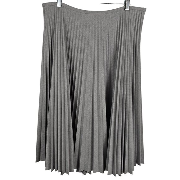 AK Wms12 Skirt Knee Len Pleat Stretch Whimsigoth Grunge Business Dark Academia - Picture 6 of 11